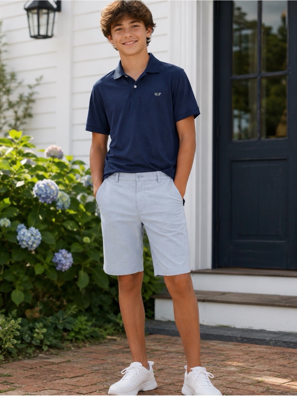 Vineyard Vines Boy’s Light Blue Performance Shorts 16